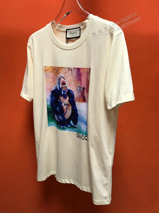 Gucci男T恤 2020新款短袖衣 男女同款 最高品質 古奇女款短袖  tzy2558